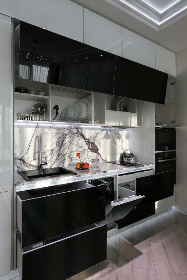 Black&White Apartment In Smart Plaza Kiev Eksteriør bilde